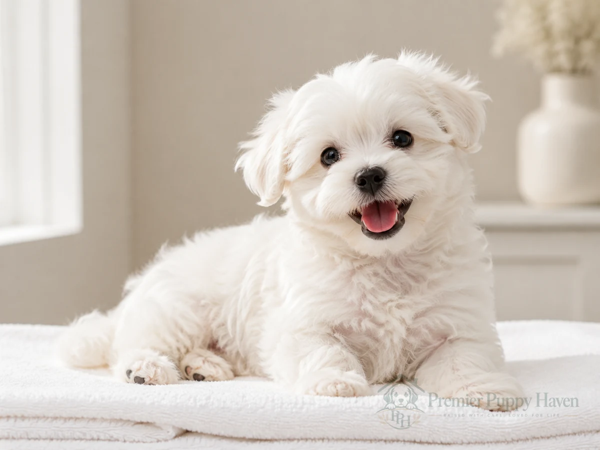 Benny, Maltese puppy