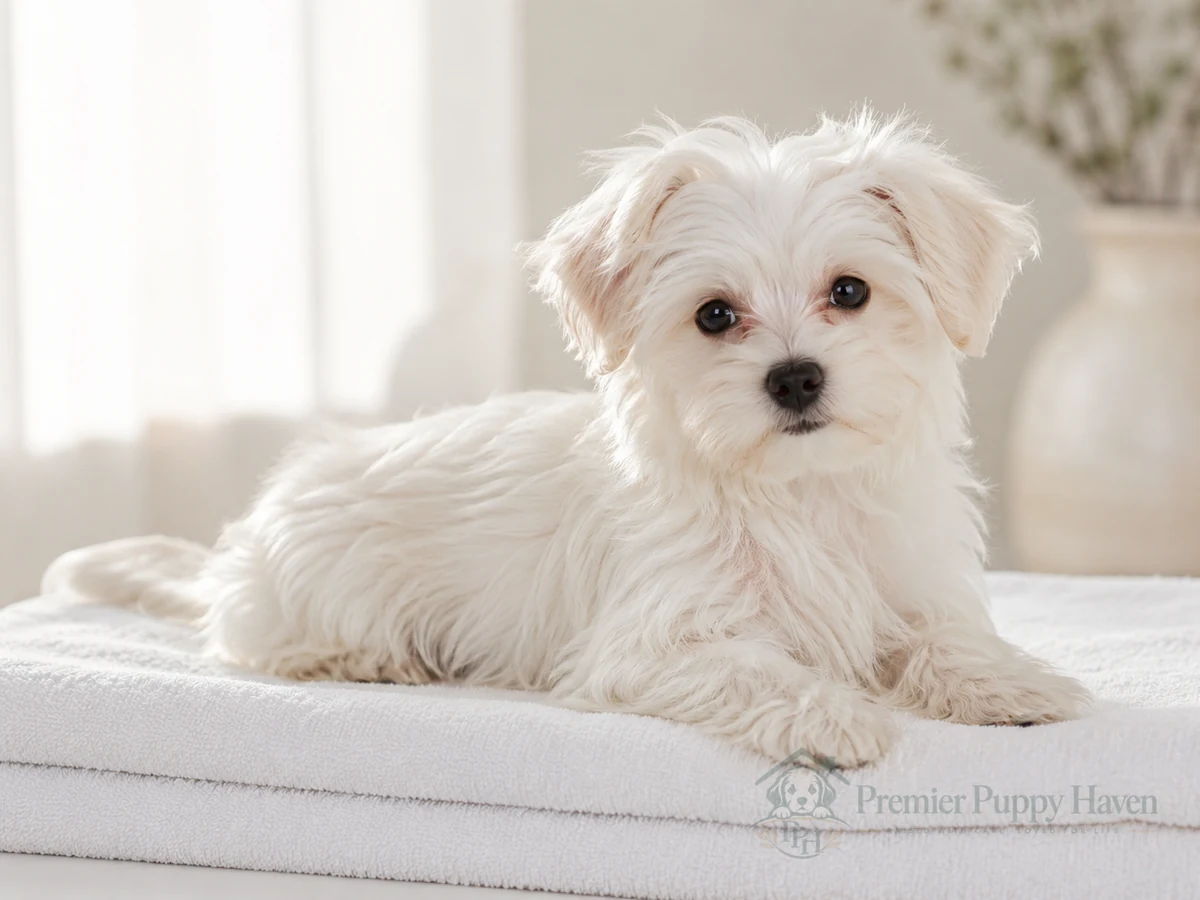 Ollie, Maltese puppy